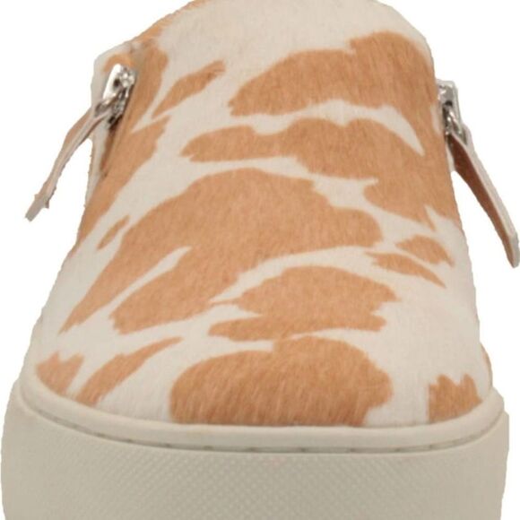 Stylish Tan and White Women's Slip-On Sneakers 7.5 - Picture 2 of 8